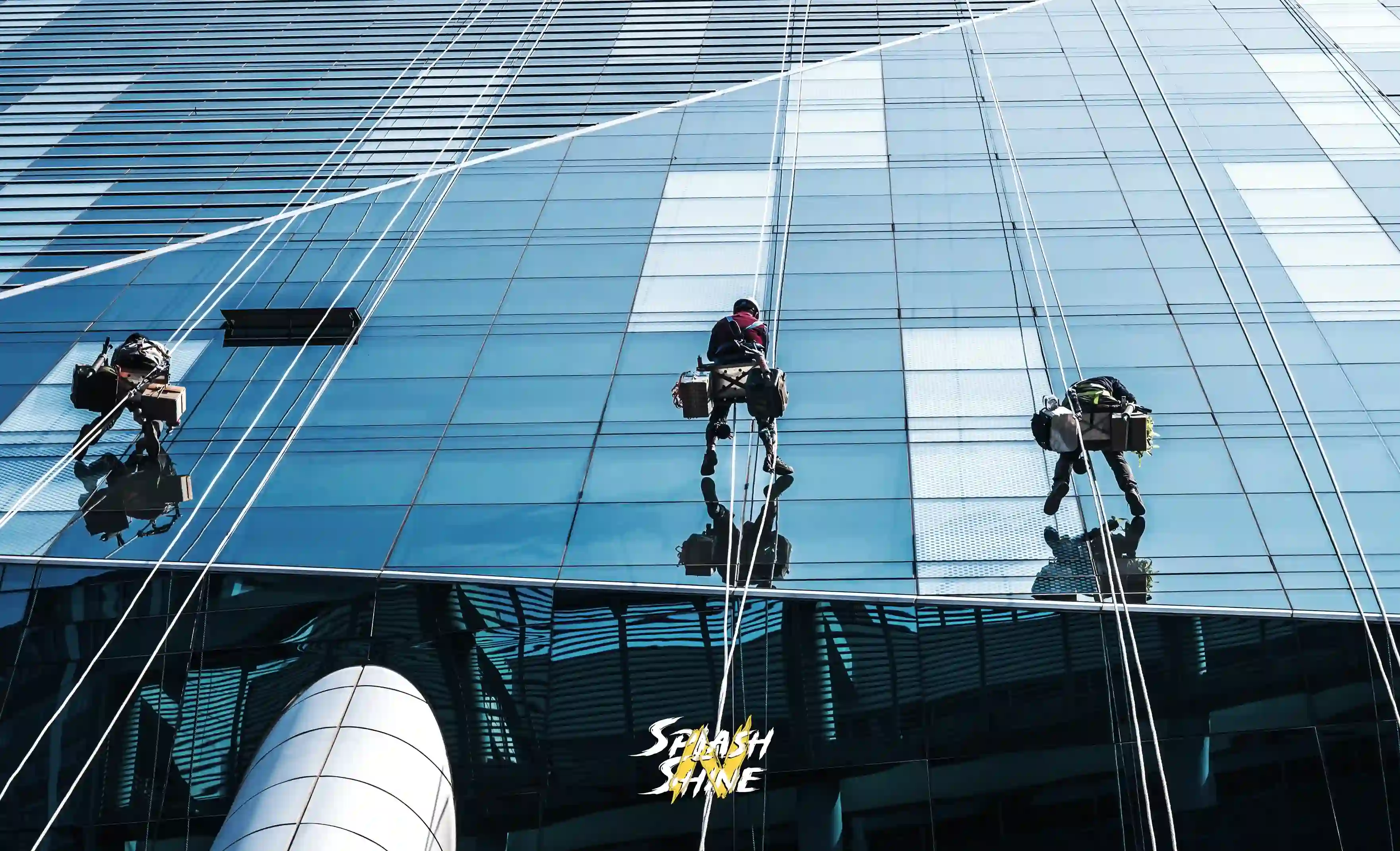 Professional Commercial & Strata Cleaning Services in Surrey service highlight - professional cleaning demonstration by Splash n' Shine